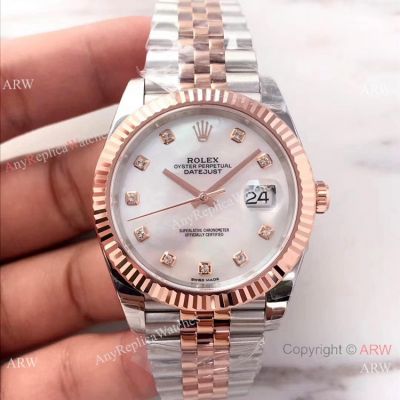 Replica Rolex Datejust II 2-Tone Rose Gold Jubilee MOP Dial Watch Rolex 